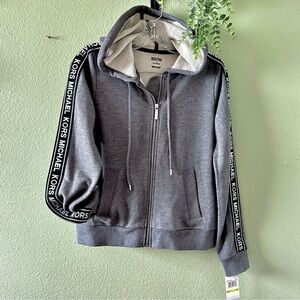 ✨Michael Kors | MK Logo Tape Sleeve Jacket | New With Tags | Full Zip Hoodie